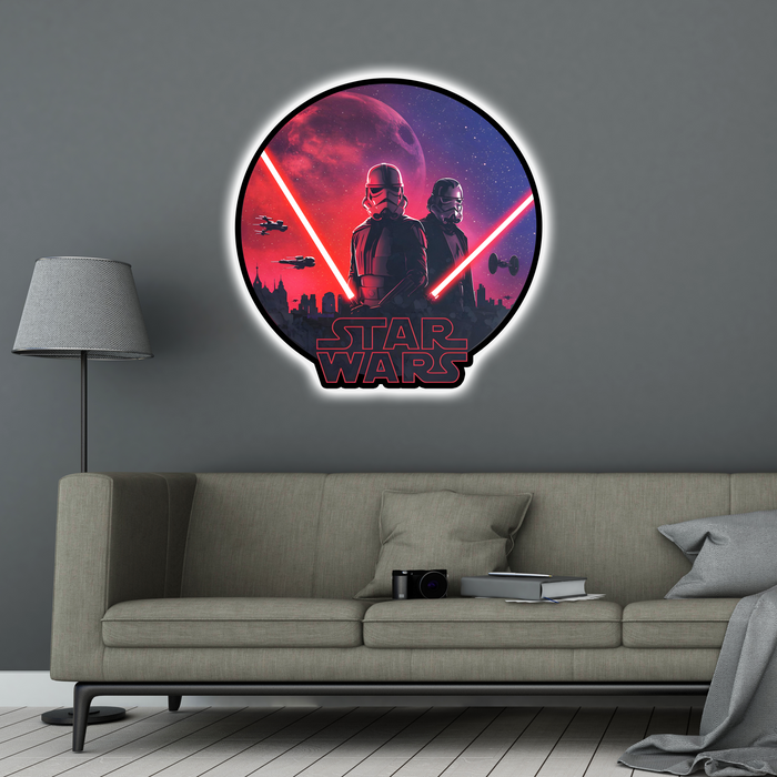 Világító falikép - Star Wars - Az Erő és a Sötétség