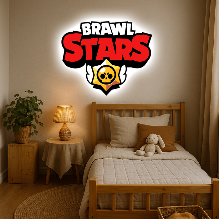 Világító falikép - Brawl Stars - Éjjeli lámpa