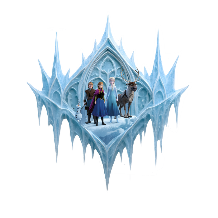 Luminous poster -  Frozen - Snowy Fantasy - Night Lamp