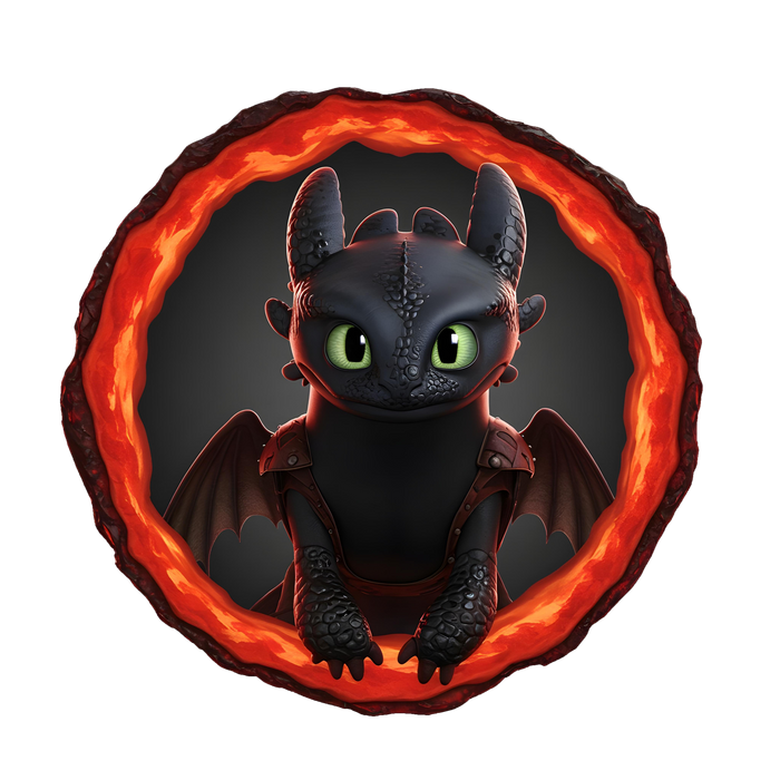 Luminous poster - Toothless - How to Train Your Dragon - Night Lamp
