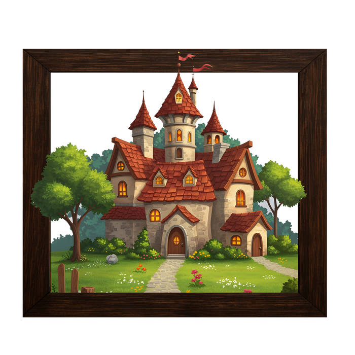 Luminous poster - Princess Castle - Night Lamp