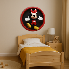 Wooden UV printed poster - Minnie Mouse