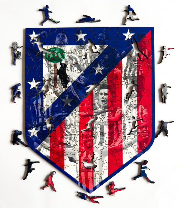Atlético Madrid - legendás - Fa puzzle