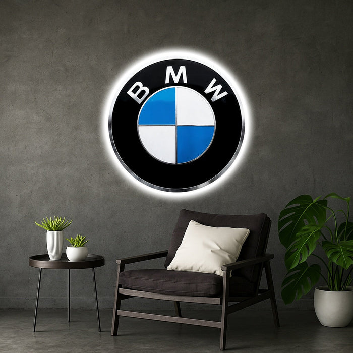 Világító falikép BMW - logó