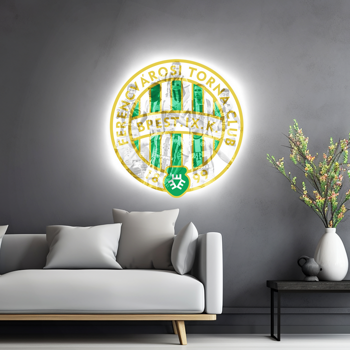 Világító falikép Ferencváros Budapest