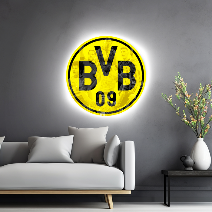 Világító falikép Borussia Dortmund