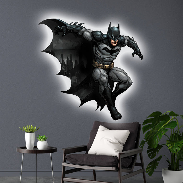 Világító falikép - Batman Gotham City