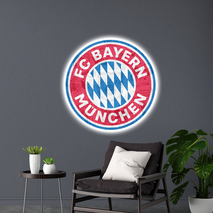Világító falikép - Bayern München - 125. évforduló