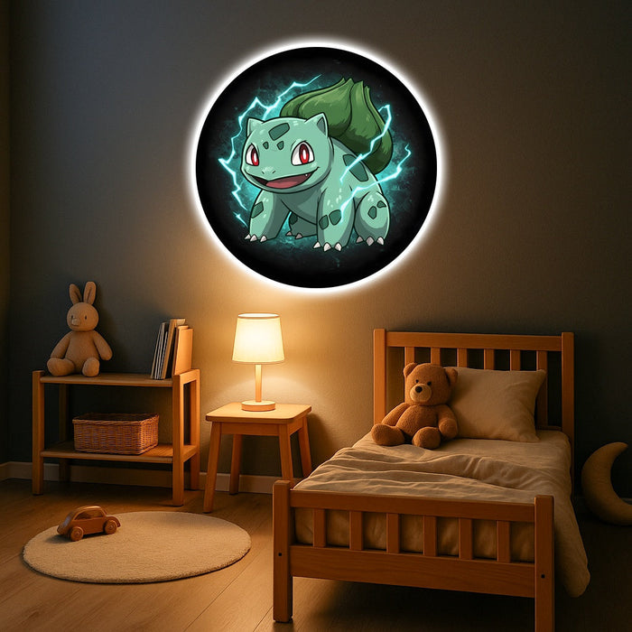 Világító falikép - Bulbasaur Pokémon