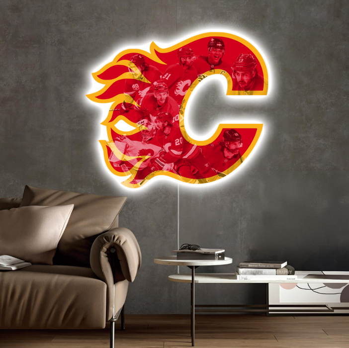 Világító falikép Calgary Flames
