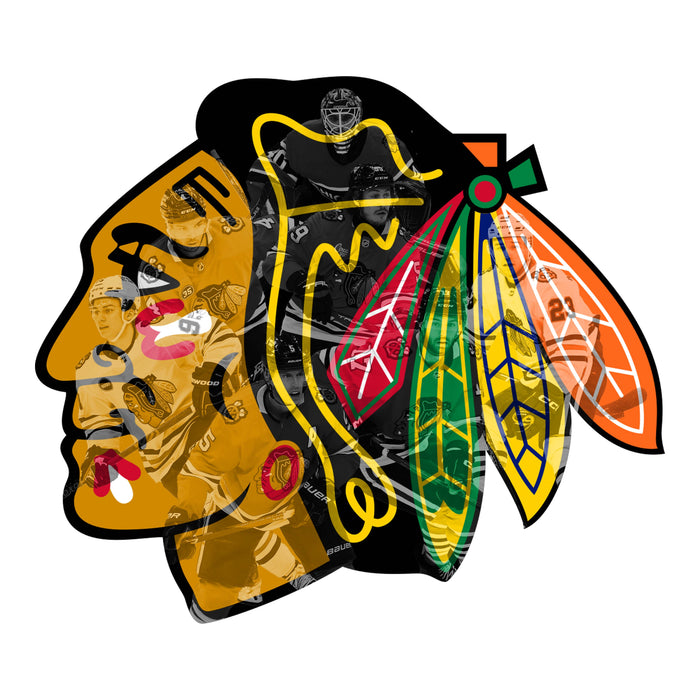 Chicago Blackhawks - játékosok - Fa puzzle
