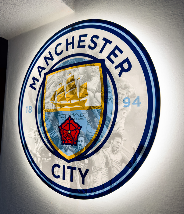 Világító falikép Manchester City - Legends