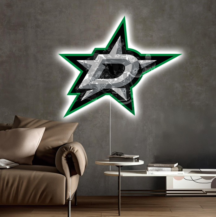 Világító falikép Dallas Stars