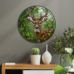Glass HDF poster - Deer