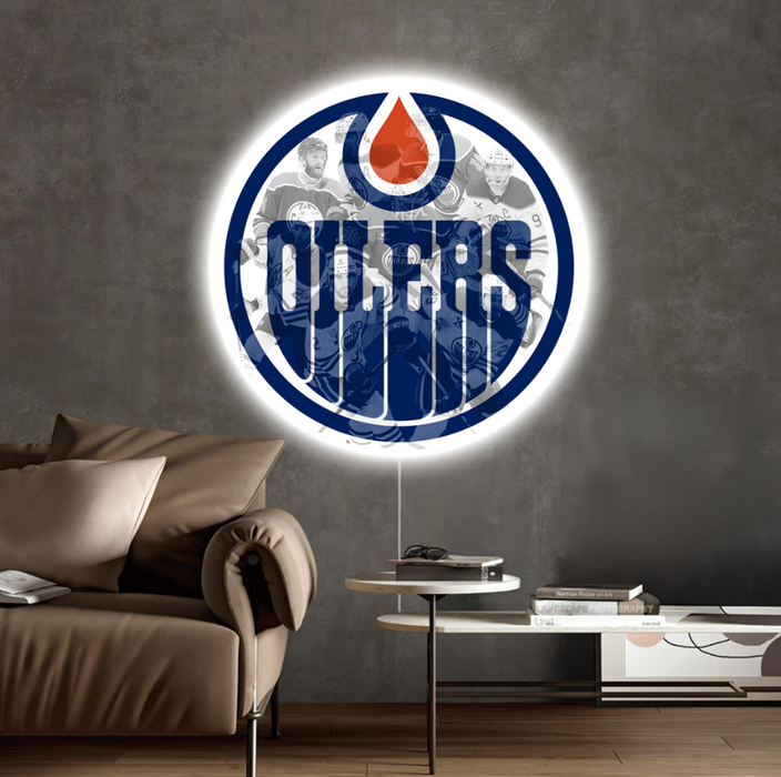 Világító falikép Edmonton Oilers