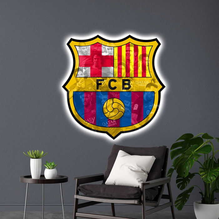 Világító falikép FC Barcelona - Legends II.