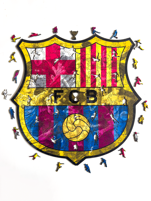 FC Barcelona - játékosok - Fa puzzle