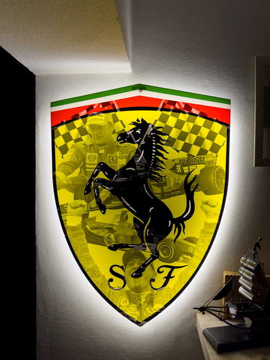 Világító falikép Ferrari F1 - Legendák
