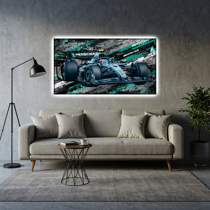 Világító falikép - Formula F1 - Mercedes-AMG Petronas Motorsport