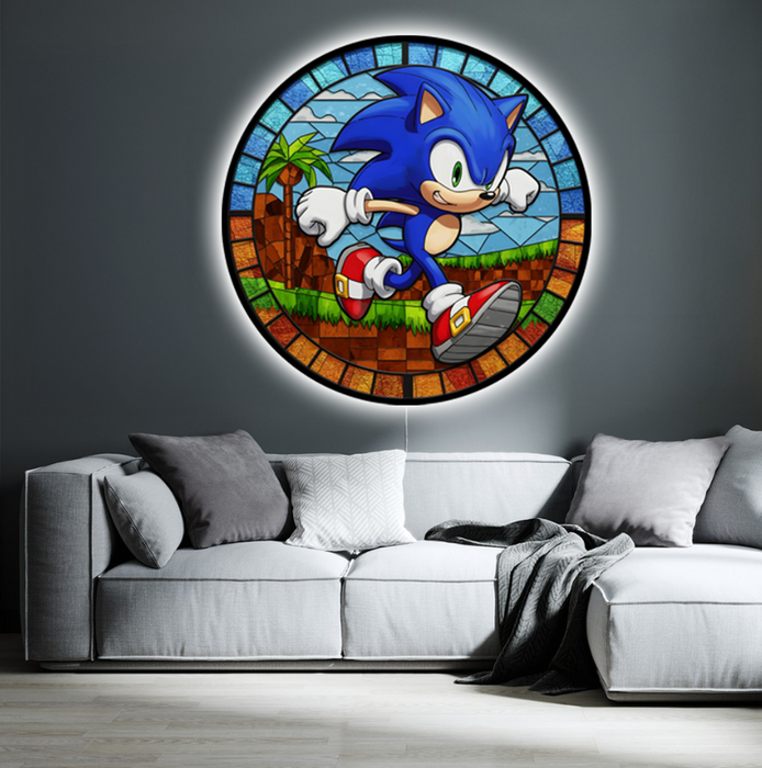 Világító falikép - Sonic