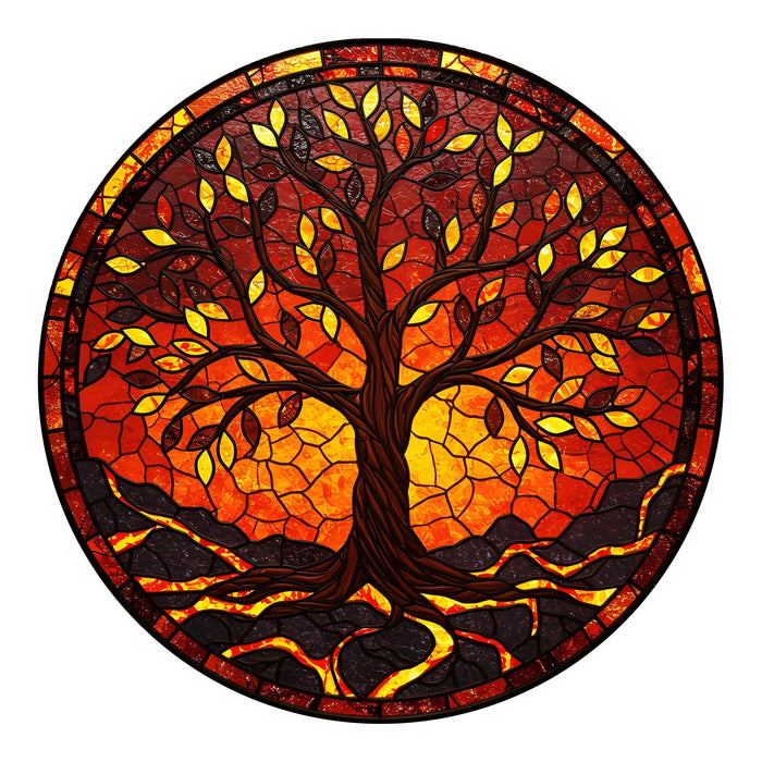 Shining Glass Tree of Fire