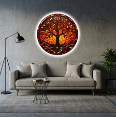 Shining Glass Tree of Fire