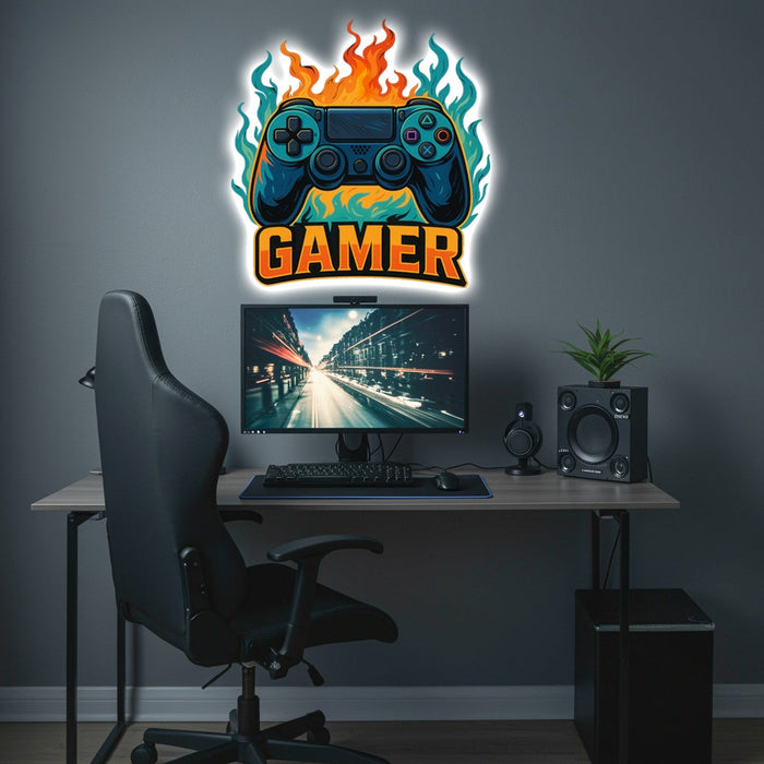 Világító falikép - GAMER