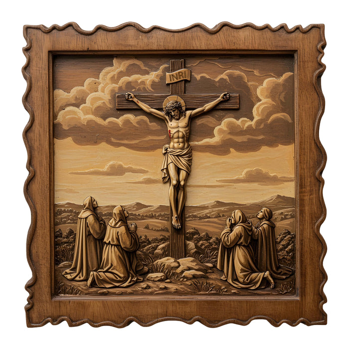 Krisztus a Golgotán - Fa puzzle