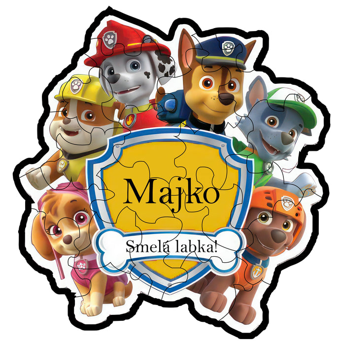 Majko Mancs őrjárat Fa puzzle gyerekeknek
