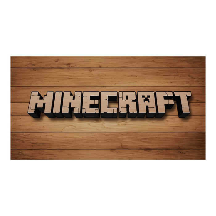 Minecraft logó - Fa puzzle