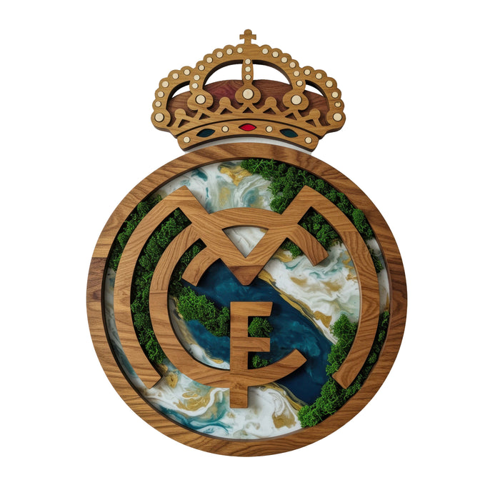 Real Madrid - Márvány és moha - Fa puzzle