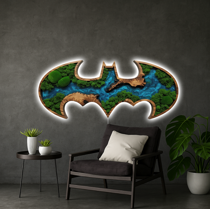 Világító falikép - Batman Moss