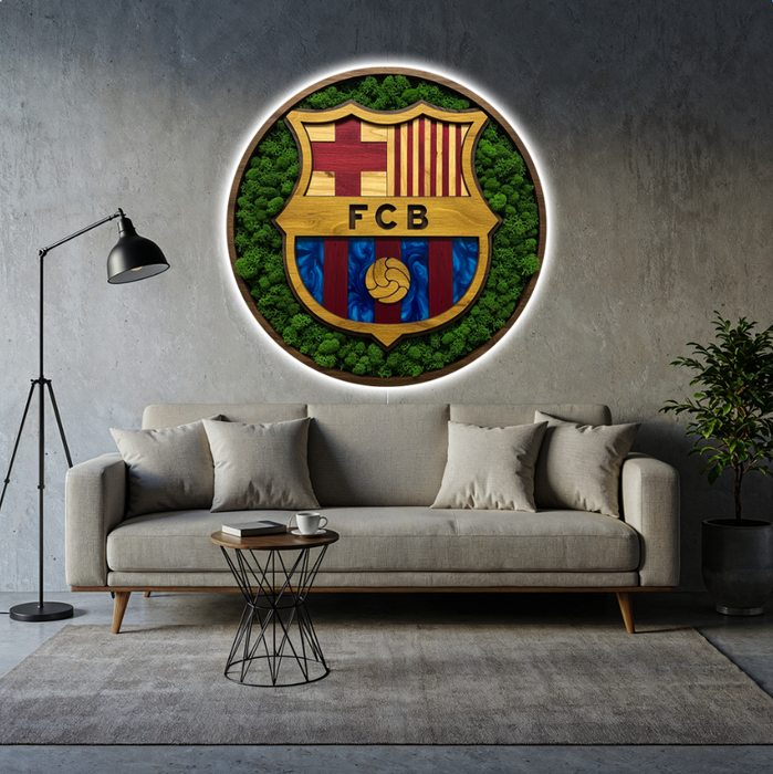 Világító falikép Moss FC Barcelona