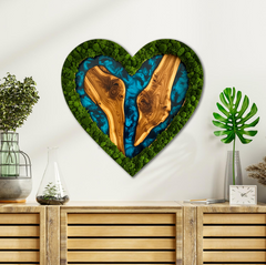 Moss HDF poster - Blue Heart