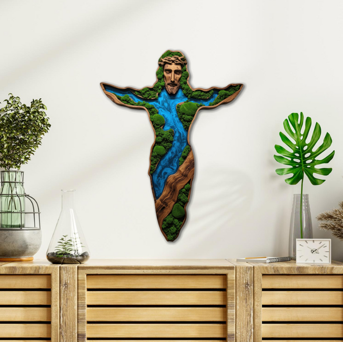 Moss Fa Falikép - Jézus-béke