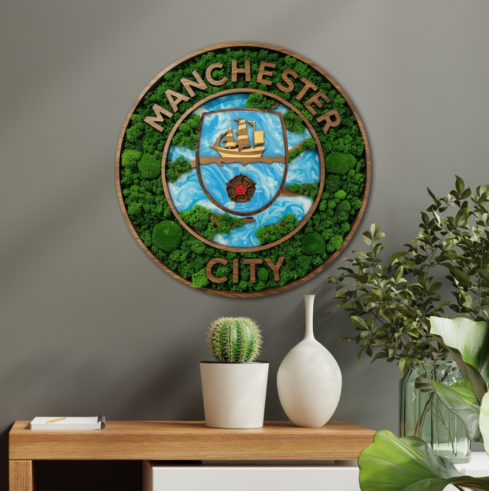 Moss Fa Falikép- Manchester City