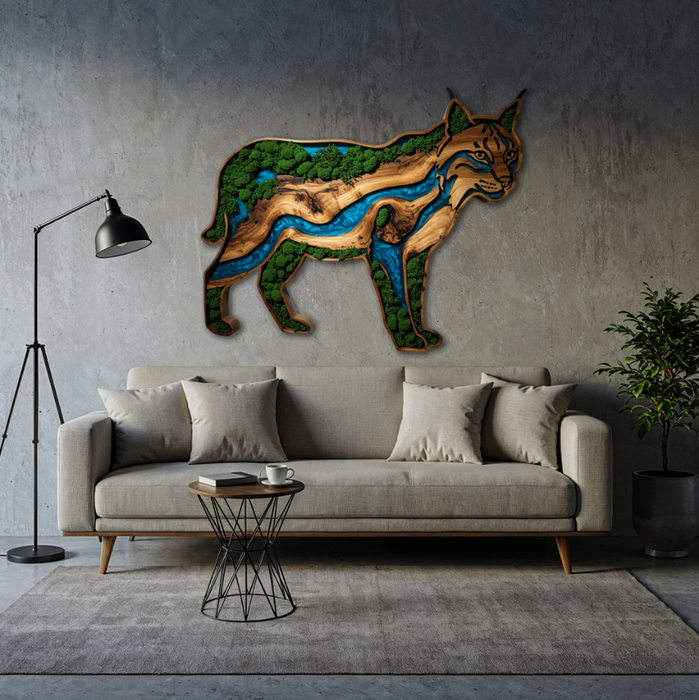 Moss Fa Falikép - Lynx