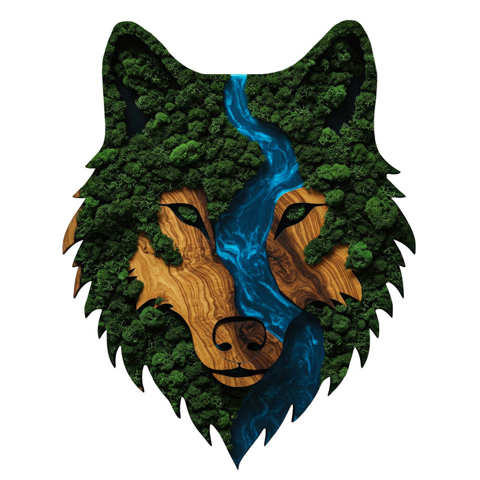 Shining Moss poster Wolf face