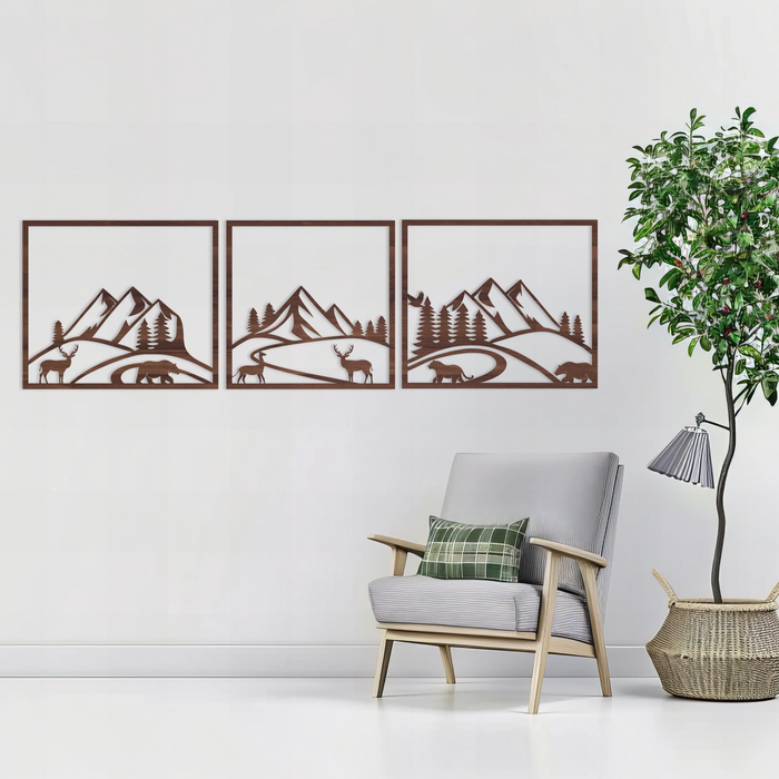 Wooden Wall Decor - Family harmony