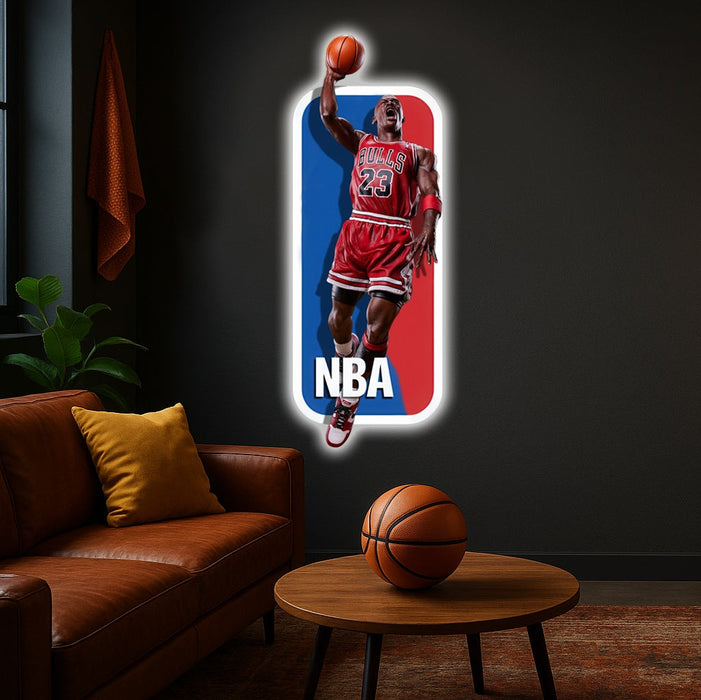 Világító falikép - Michael Jordan