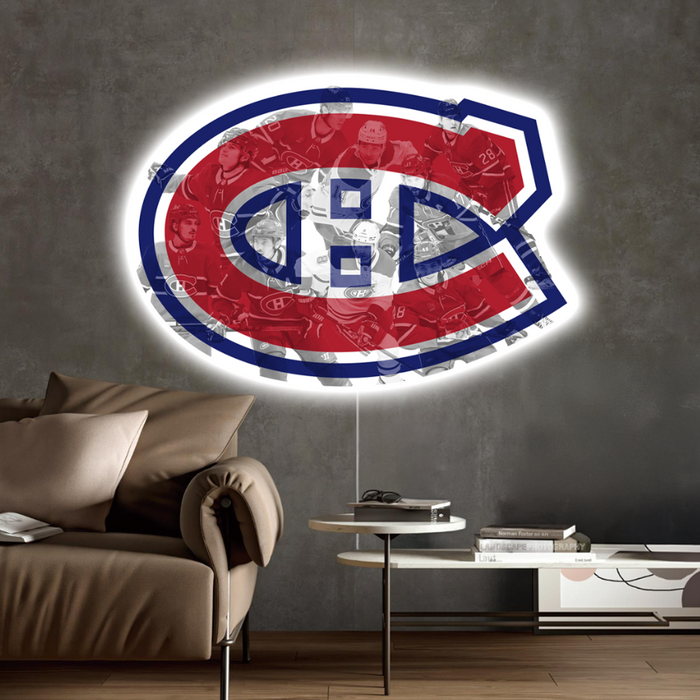 Világító falikép Montreal Canadiens