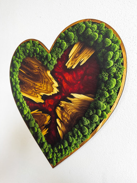 Moss HDF poster - Heart
