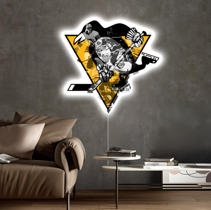 Világító falikép Pittsburgh Penguins