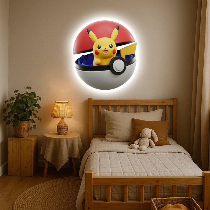 Világító falikép - Emerging Pokémon - Pikachu