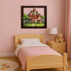 Wooden UV printed poster - Princess Castle