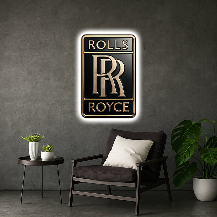 Világító falikép Rolls-Royce - logó