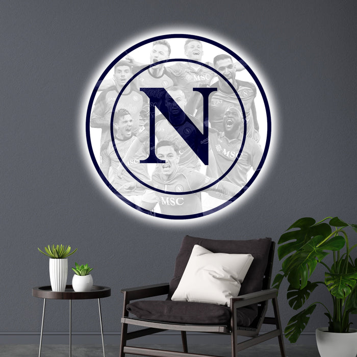 Világító falikép - SSC Napoli - játékosok