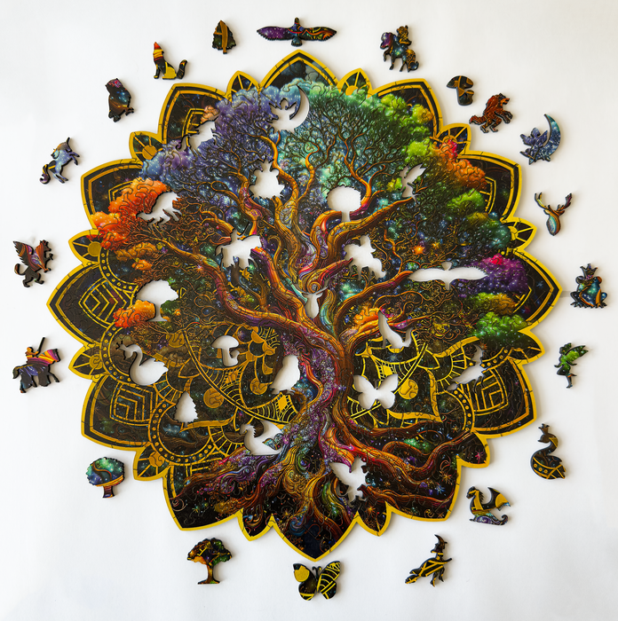 Űr tölgy - Fa puzzle