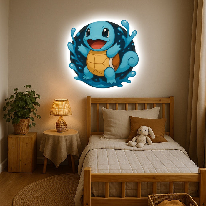 Világító falikép - Squirtle Pokémon