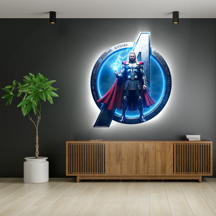 Világító falikép - Thor